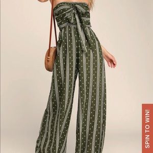 LULUS STRAPLESS JUMPSUIT
